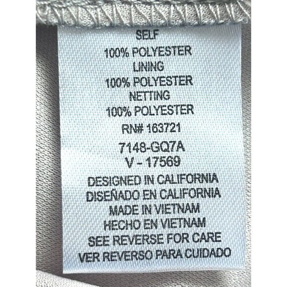 City Triangles Prom Med Silver Spaghetti Strap  Knee High Petticoat NWT - Picture 5 of 10